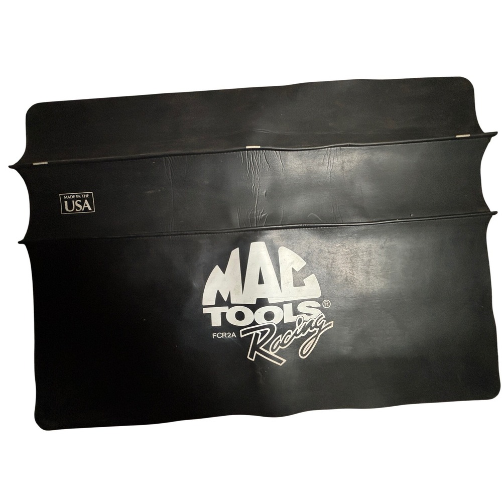 Mac Tools Racing FCR2A Fender Cover Black Vinyl Protective Mat USA Made Vintage
